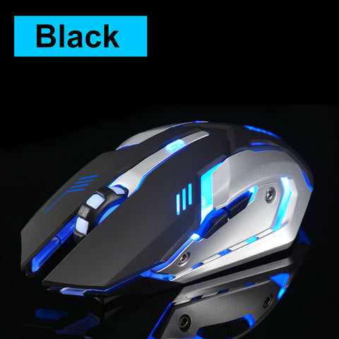 LED Wired Wireless Gaming Mouse USB Ergonomic Optical For PC Laptop Rechargeable