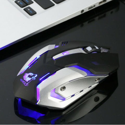 LED Wired Wireless Gaming Mouse USB Ergonomic Optical For PC Laptop Rechargeable