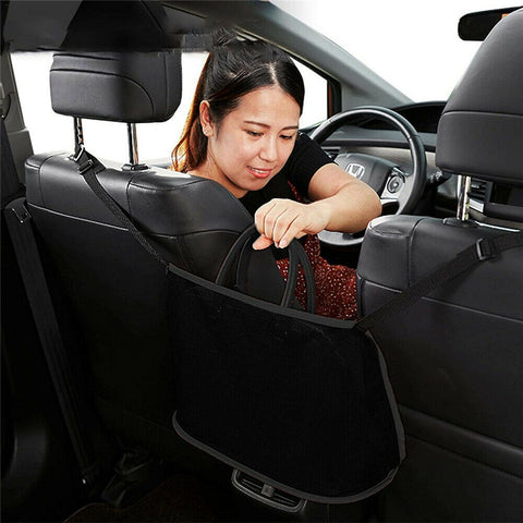 Advanced Car Net Pocket Handbag Holder Organizer Seat Side Storage Mesh Bag Tidy