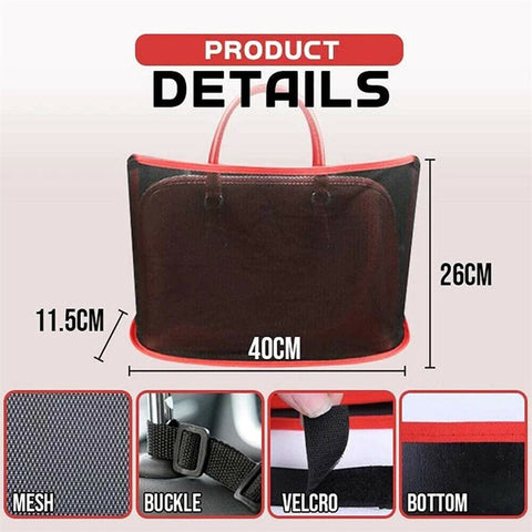 Advanced Car Net Pocket Handbag Holder Organizer Seat Side Storage Mesh Bag Tidy