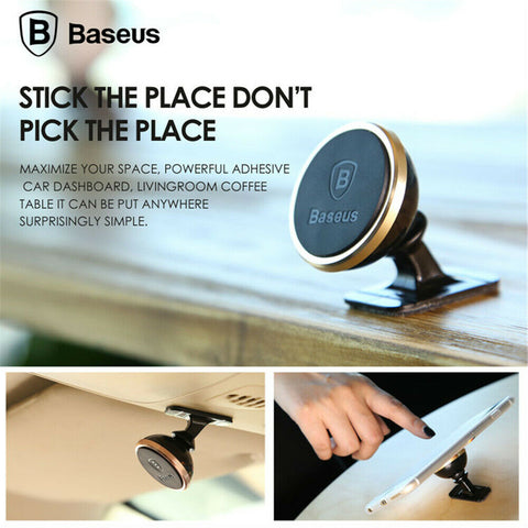 BASEUS 360° Cell Phone Holder Car Magnetic Mount Dashboard Universal GPS Stand