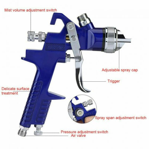 0.8MM Nozzle Professional HVLP Mini Air Paint Spray Gun