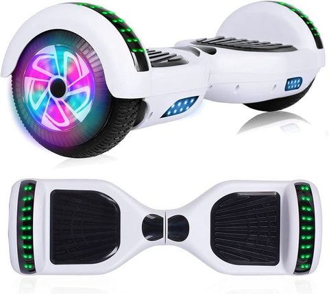 Hoverboard with Bluetooth Speaker, 6.5"Description: Self Balancing Scooter with LED Wheels and LED Lights Hover Board for Adults Kids