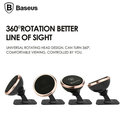 BASEUS 360° Cell Phone Holder Car Magnetic Mount Dashboard Universal GPS Stand