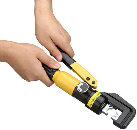 10 Ton Hydraulic Wire Battery Cable Lug Terminal Crimper Crimping Tool 8 Dies Fit for Crimping wires