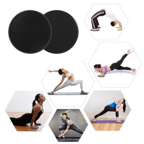 2Pcs Dual Core Disc Exercise Soft Padded Non Slip Slider Discs Gliding Discs Abs Making Equipment