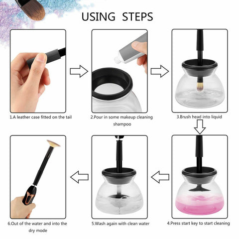 Electric Beauty Cosmetic Brush Makeup Brushes Cleaner Remover Washing Tools