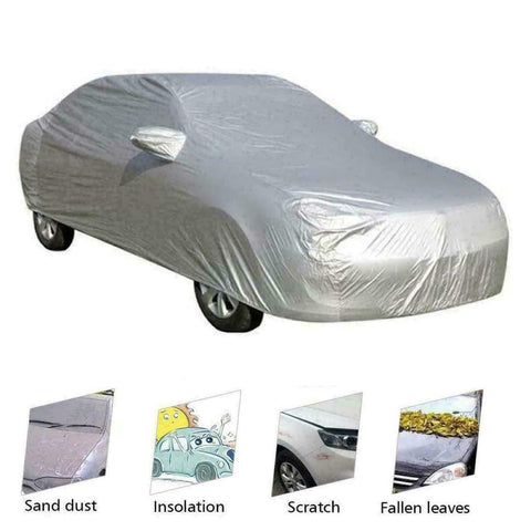 Weather Proof Car Cover Universal Size Waterproof Rain/UV/Dust Resistant L