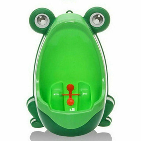 Kid Baby Potty Toilet Training Urinal Boys Pee Trainer Cute Frog Shaped Bathroom