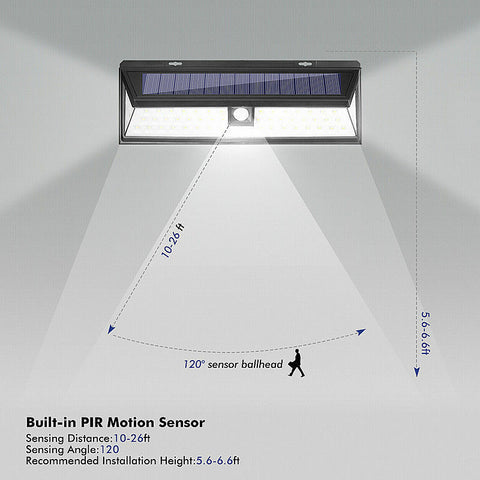 90LED Solar Power PIR Motion Sensor Light Outdoor