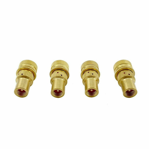 4 x Tyre Deflators - Air Deflator Tool - Tire Pressure Deflators Brass