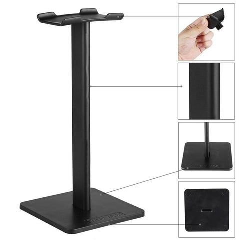 Universal Gaming Headphone Stand Headset Hanger Bracket Holder Rack Stand Black