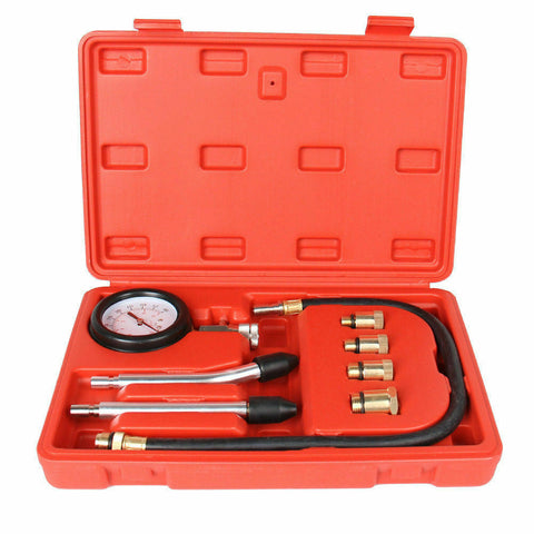 Petrol Engine Compression Tester Kit Tool Set For Automotive Car Motorcycle