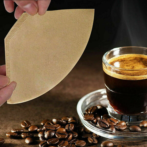 100/200Pcs V60 Coffee Filter Paper Original Unbleached