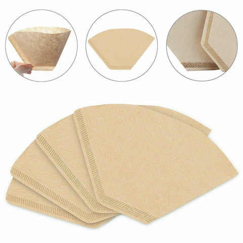 100/200Pcs V60 Coffee Filter Paper Original Unbleached