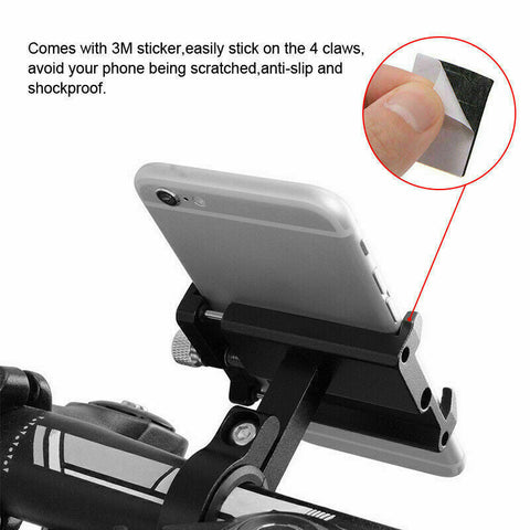 Mobile Phone Holder 360° Rotation Mount Alloy for Motorcycle Bicycle Bike