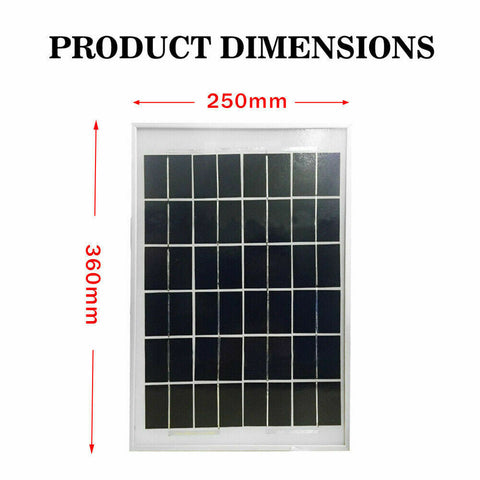 10W 12V Solar Panel Kit Caravan Camping Power Charging Battery