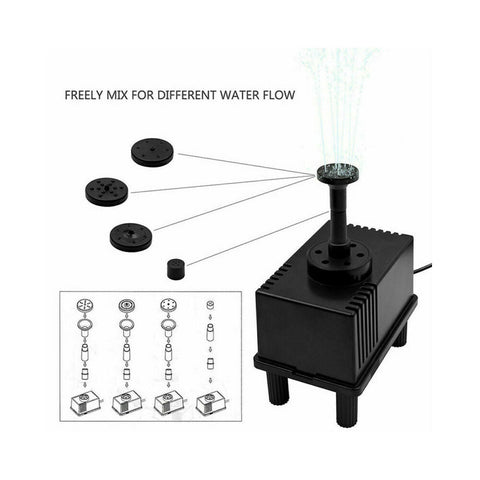 1.5W Solar Power Water Pump Fountain Submersible Pool Panel Home Garden Pond