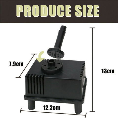 1.5W Solar Power Water Pump Fountain Submersible Pool Panel Home Garden Pond