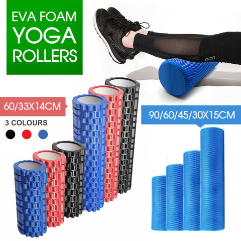 EVA PHYSIO FOAM ROLLER YOGA PILATES GYM TRIGGER POINT MASSAGE