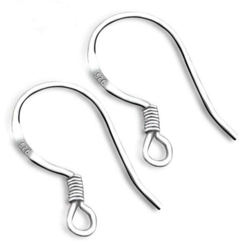 100/500pcs 925 Silver Earring Hooks French Hook Ear Wire DIY Earrings Jewelry