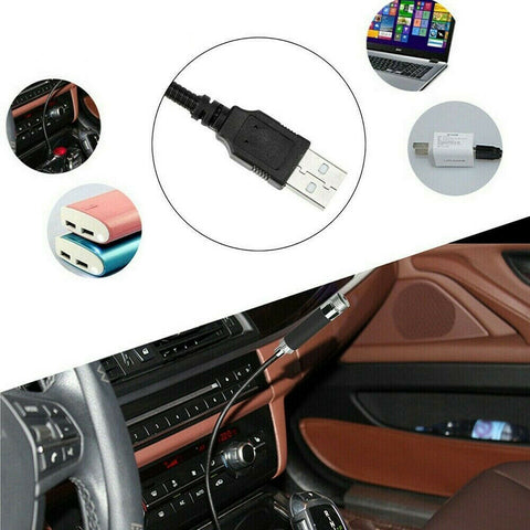 USB Car Roof Atmosphere Lamp LED Ambient Star Starry Light Projector