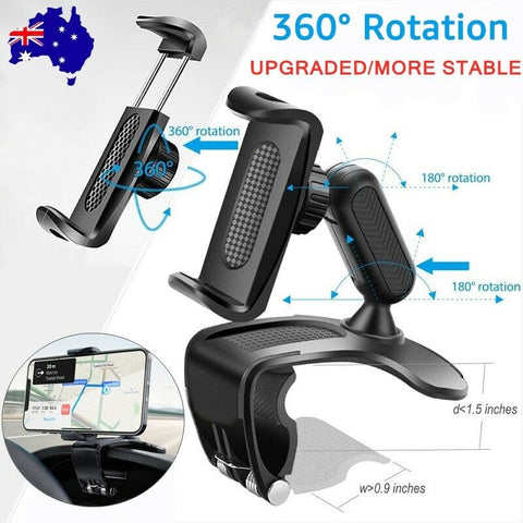 360° Universal Car GPS Navigation Dashboard Stand Dash Mount Mobile Phone Holder