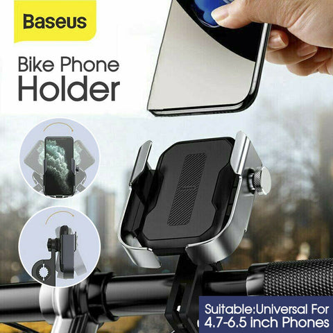 Baseus  Car FM Transmitter Handlebar Mount 360° Rotation for Motorcycle Bicycle Bike