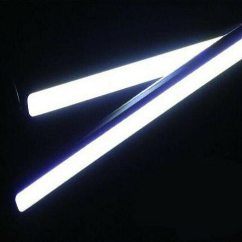 10X 12V Weather Re White DRL LED Strip Lights Bars Camping Caravan Boat Car COB