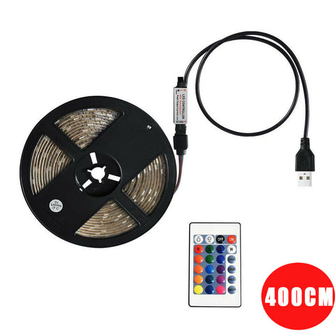 RGB 5050 USB LED Strip Light 5V TV Back Lamp Colour Changing