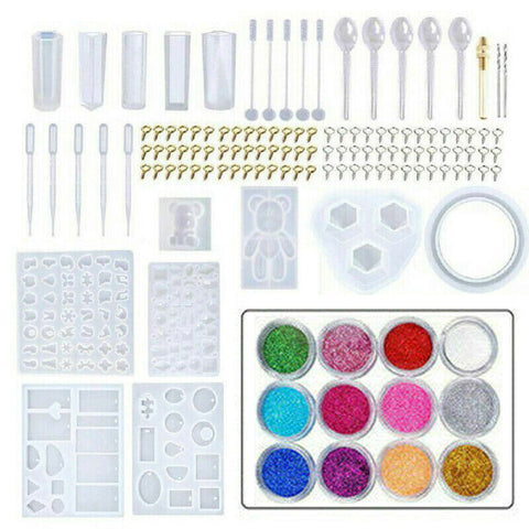 289X Jewelry Mould Handmade Crystal Glue Making Set Resin Silicone DIY Mold Kit