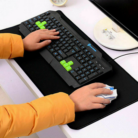 Anti-slip Ergonomic Gaming Mouse Pad Desk Mat Rubber Speed Mousepad Black