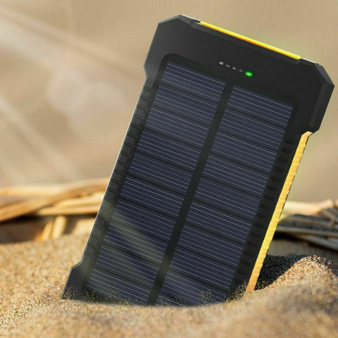 50000mah Solar Power Bank Portable External Battery Dual USB Phone Charger