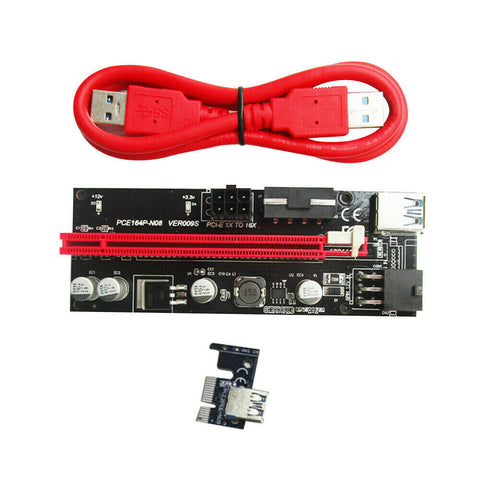 VER009S PCI-E Riser Card PCIe USB 3.0 Data Cable Bitcoin Mining