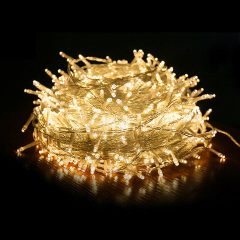 500LED 100M Fairy String Lights Warm White Christmas Tree Xmas Party Wedding