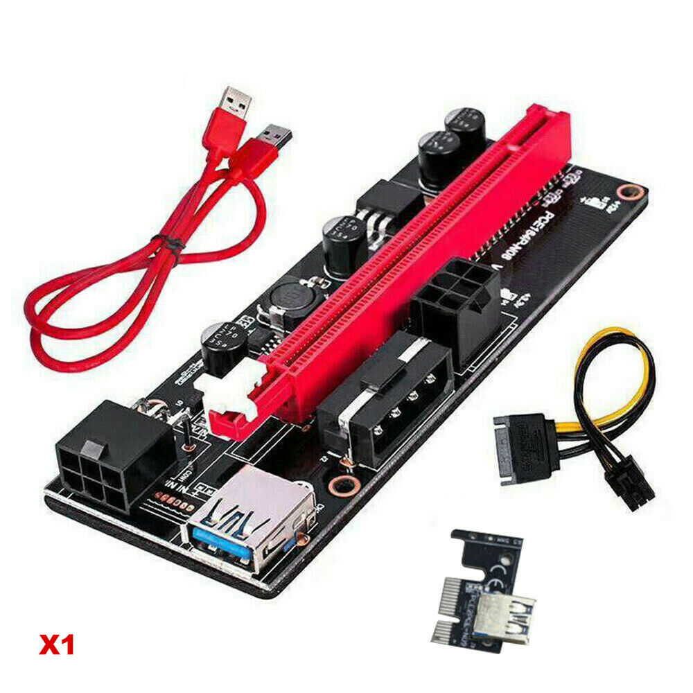 VER009S PCI-E Riser Card PCIe USB 3.0 Data Cable Bitcoin Mining