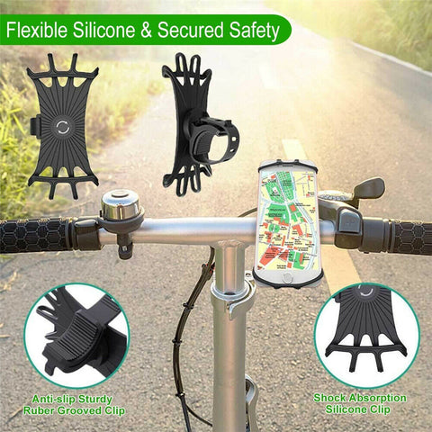 Universal Motorcycle Bike Mount Phone Holder Bicycle Cradle for iPhone Galaxy