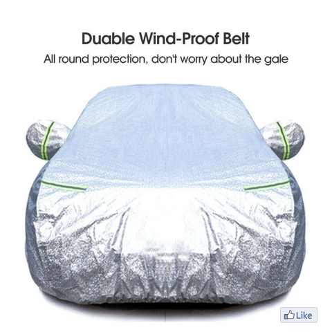 3Layer Aluminum 3XXL Waterproof Outdoor Car Cover Double Thick Rain UV Resistant