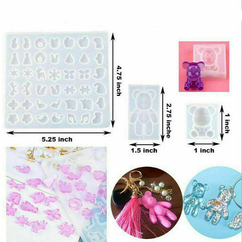 289X Jewelry Mould Handmade Crystal Glue Making Set Resin Silicone DIY Mold Kit