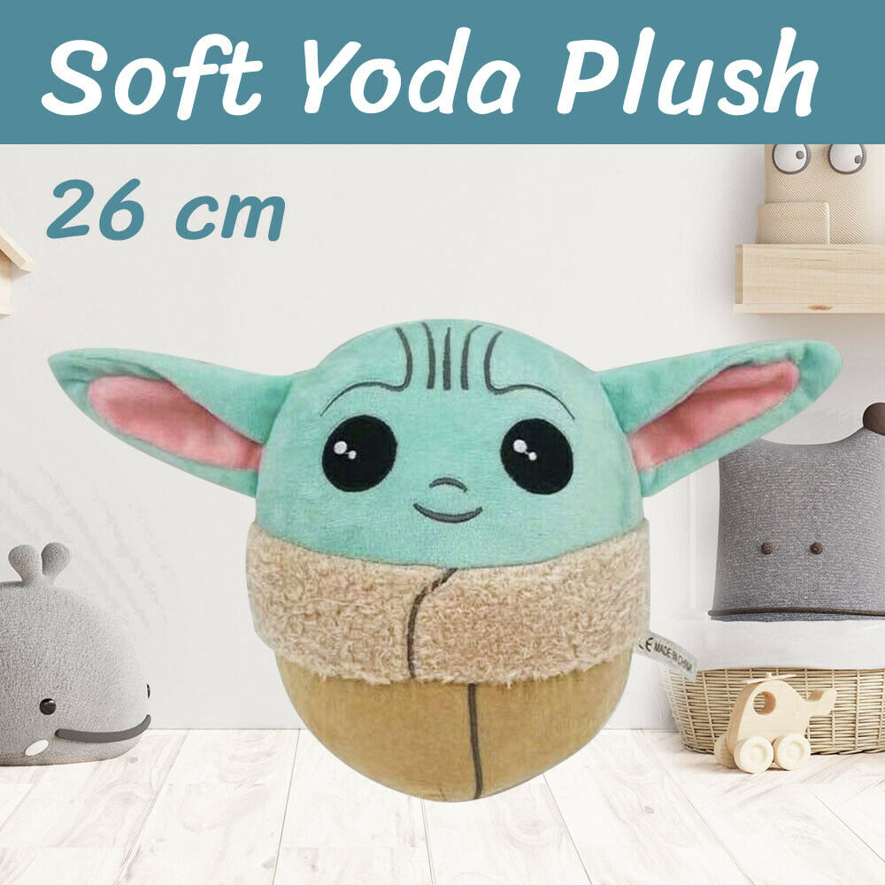 10" Plush Stuffed Toy Baby Yoda The Child Pillow Gift Star Wars Plush Toy 26cm