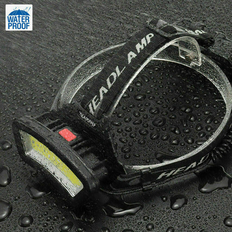 1/2X 1000000LM COB+LED Headlamp Headlight Torch USB Rechargeable Flashlight Work