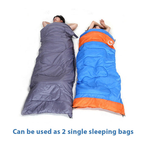 '-10°C Double Outdoor Camping Sleeping Bag Hiking Thermal Winter 220x150cm