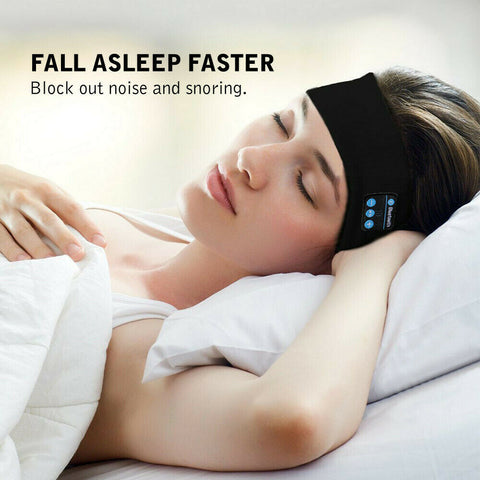 Bluetooth Stereo Earphone Headphone Sports Sleep Headband Headset w/Mic Wireless