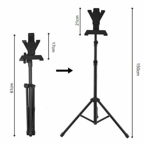 Floor iPad and Tablet Tripod Stand Carrying for iPad 7-12 inch Tablets