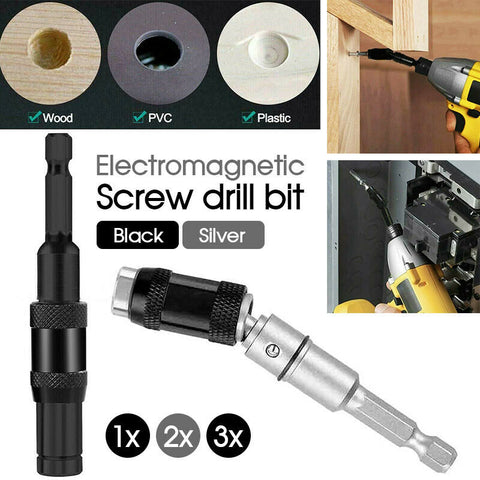 Magnetic Pivot Drill Bit Holder Steel Impact Pivoting Swivel Screw Drill Bits