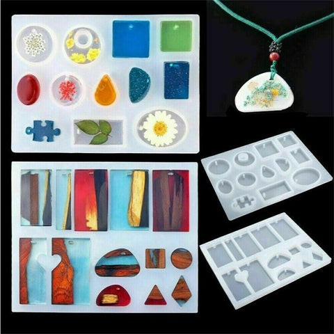 289X Jewelry Mould Handmade Crystal Glue Making Set Resin Silicone DIY Mold Kit