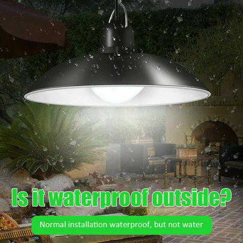 Solar Power Outdoor Garden Hanging LED Lamp Yard Pendant Light W/ Remote Control