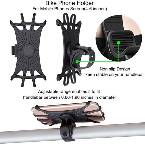 Universal Motorcycle Bike Mount Phone Holder Bicycle Cradle for iPhone Galaxy