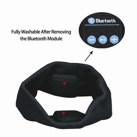 Bluetooth Stereo Earphone Headphone Sports Sleep Headband Headset w/Mic Wireless