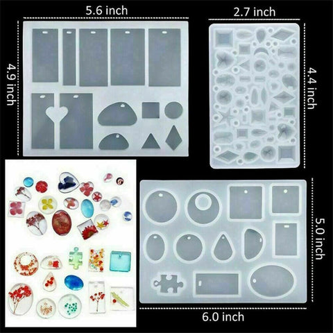 289X Jewelry Mould Handmade Crystal Glue Making Set Resin Silicone DIY Mold Kit